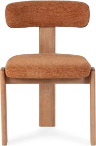 Čalúnené jedálenské stoličky v súprave 2 ks v tehlovej farbe Nadia – MOME