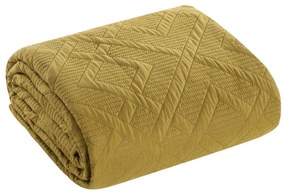 Prehoz na posteľ D91 ALARA 2 200X220 cm, horčicová