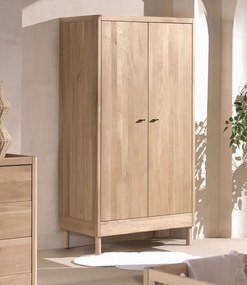 2-dverová šatníkova skriňa z dubového masívu Forrest 100cm