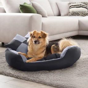 Petstuff pelech pre psa, šedo-čierny, 75 x 80 x 20cm