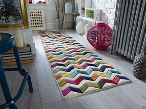 Flair Rugs koberce Behúň Spectrum Bolero Multi - 66x300 cm