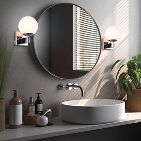 Nástenné svietidlo v striebornej farbe ø 14 cm Kula – Trio