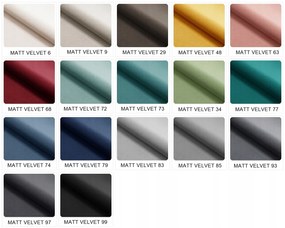 Moderno Meble Tyrkysový rohový gauč s funkciou spania Como na vlnitých pružinách