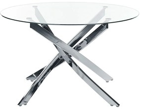 Okrúhly jedálenský stôl Marramo (strieborná). Vlastná spoľahlivá doprava až k Vám domov. 1081209