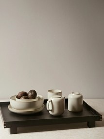 ferm Living Bon drevený podnos malý čierny dub 110209106