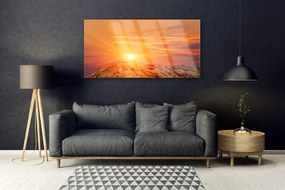 Obraz plexi Slnko nebo hora krajina 120x60 cm