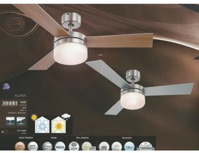 GLOBO 333 - Stropný ventilátor ALANA 2xE14/40W/230V