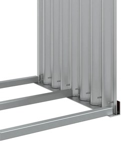 Držiak na polená hnedý 120x45x210 cm pozinkovaná oceľ