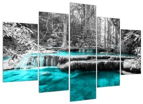 Zimný obraz rieky (150x105 cm)