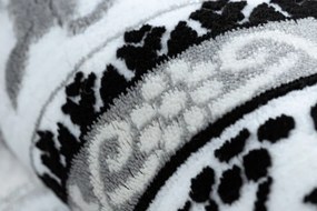 Dywany Łuszczów, AKCIA: 80x150 cm Kusový koberec Gloss 8490 52 Ornament ivory/grey, šedá, chodba / predsieň