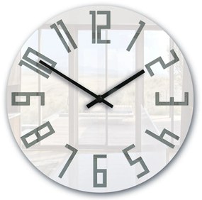 Nástěnné hodiny Slim 32 cm bílé/šedé