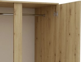 Šatníková skriňa Carlos, dub artisan, 100 cm