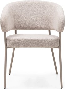 Jedálenské kreslo Lamu bouclé béžové