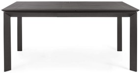 Stôl ronno 160 x 110 (160) cm čierny MUZZA