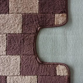 Sada kúpeľňových koberčekov Montana Bornova XL hnedá