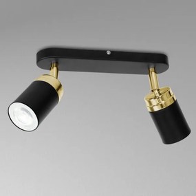 Bodové svietidlo RENO 2xGU10/8W/230V čierna/zlatá