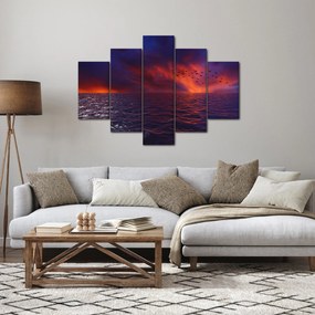 Obraz mora s vtákmi (150x105 cm)