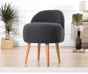 Taburet MIKI, pr. 46 cm, tmavosivý