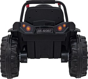 Ramiz Detský traktor na batérie Zelený + pohyblivé rameno s lyžicou + diaľkové ovládanie + pomalý štart + FM rádio + LED