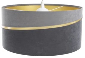 Luster na lanku SWING 1xE27/60W/230V šedá/zlatá