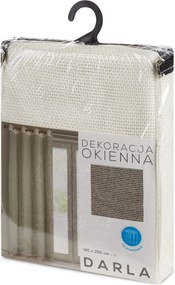 ZÁCLONA NA KRÚŽKOCH DARLA 140X250 CM PRÍRODNÁ