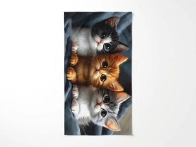 Rýchloschnúca plážová osuška CATTINO farebná 70 x 140 cm, 100% mikrovlákno