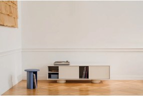 Sivobéžový TV stolík 160x48x42 cm Taro – noo.ma