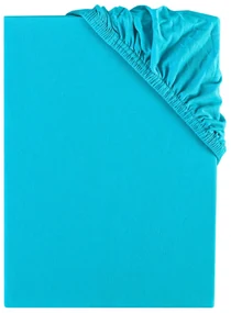 Plachta posteľná tyrkysová jersey EMI: Detská plachta 60x120