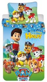 JERRY FABRICS Obliečky Paw Patrol Help PP137 Bavlna 140/200, 70/90 cm