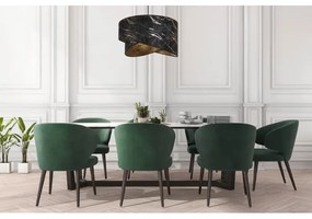 Luster na lanku 1xE27/60W/230V čierna/zlatá