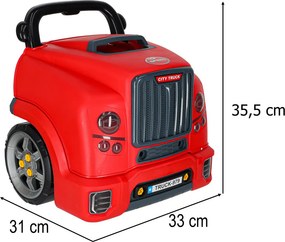 KIK Interaktivní autíčko Mechanik s rozebíratelným motorem a odrážedlo,