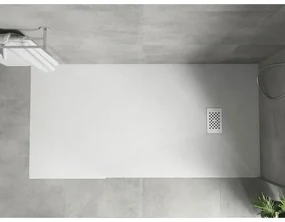 Mexen Hugo, obdĺžniková sprchová vanička SMC 170 x 90 cm, biela, biela krytka, 42109017-W