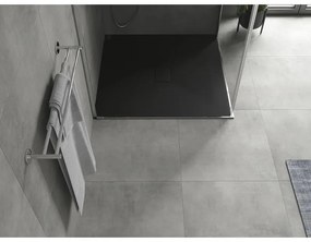 Mexen Hugo, SMC štvorcová sprchová vanička 100 x 100 cm, čierna matná, 42701010