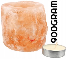 BERGE Soľná lampa NATURAL 900g - Ionizátor + sviečka