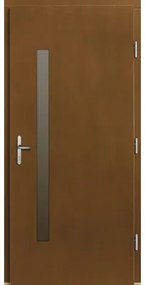 Vchodové dvere Maia drevené 110x210 cm P afromosia