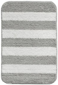 Kúpeľňový koberček pruhovaný, svetlosivý