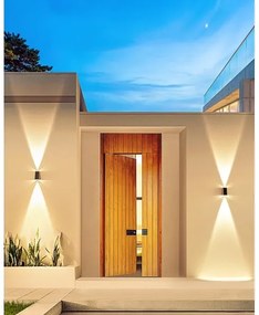 Brilagi - LED Solárne nástenné svietidlo PYRAMID LED/2W/3,2V 1300 mAh IP54