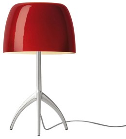 Foscarini Lumiere piccola hliník/červená stmieva