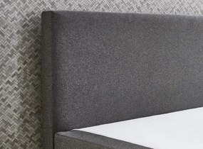 Posteľ boxspring Aston 180x200 cm, stredne šedá látka