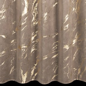 EUROFIRANY ZATEMŇOVACÍ ZÁVES NA KRÚŽKOCH MOLLY 140X250 CM HNEDÁ