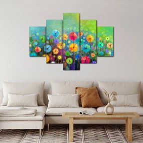 Obraz - Abstraktné kvety (150x105 cm)