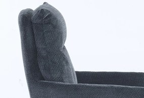 Jedálenská stolička Stephanie, tmavo šedá látka