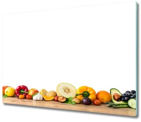 Sklenená doska na krájanie Ovocie a zelenina 60x52 cm