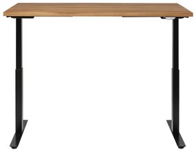 Office Jackie Oak Black písací stôl 160x80 cm svetlohnedý