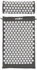 MAXXIVA 81552 Akupresúrna podložka s vankúšom, 75x42 cm, sivá
