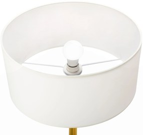 Toolight - Podlahová stojaca lampa E27 APP966-1F, zlatá-biela, OSW-04051