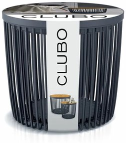Set 2 univerzálnych košov CLUBO s bambusovými vekami 25+35l antracit