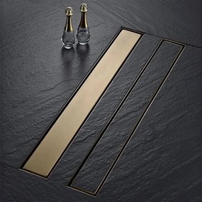 Rea Neox Pro, odtokový žľab 90 cm, zlatá matná, REA-G2704