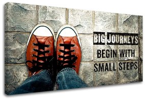 Motivačný obraz na stenu Big journeys begin | rôzne rozmery
