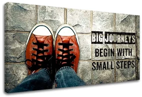 Motivačný obraz na stenu Big journeys begin | rôzne rozmery